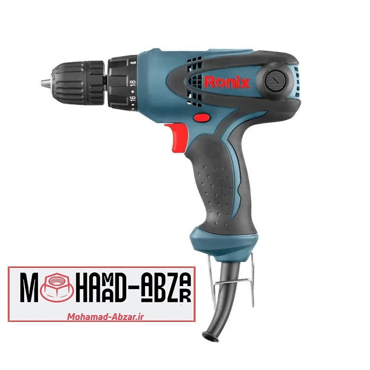 تصویر دریل پیچگوشتی برقی ترکمتردار رونیکس مدل RONIX 2513