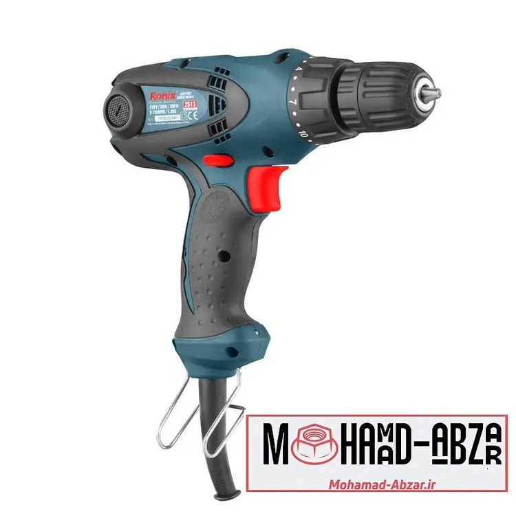 دریل پیچگوشتی برقی ترکمتردار رونیکس مدل RONIX 2513