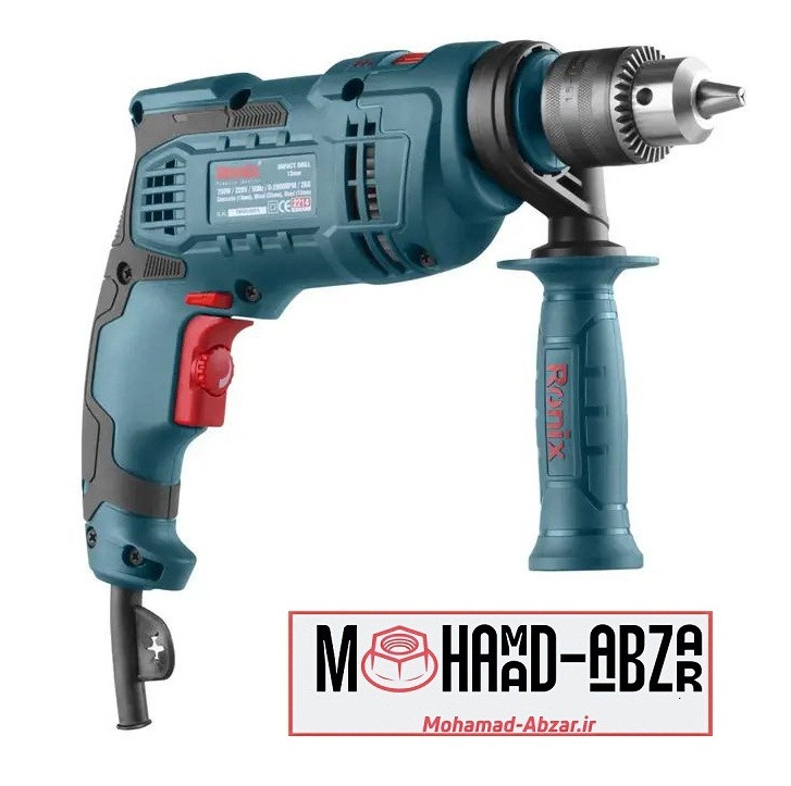 ابعاد دریل چکشی 750 وات رونیکس مدل RONIX 2214