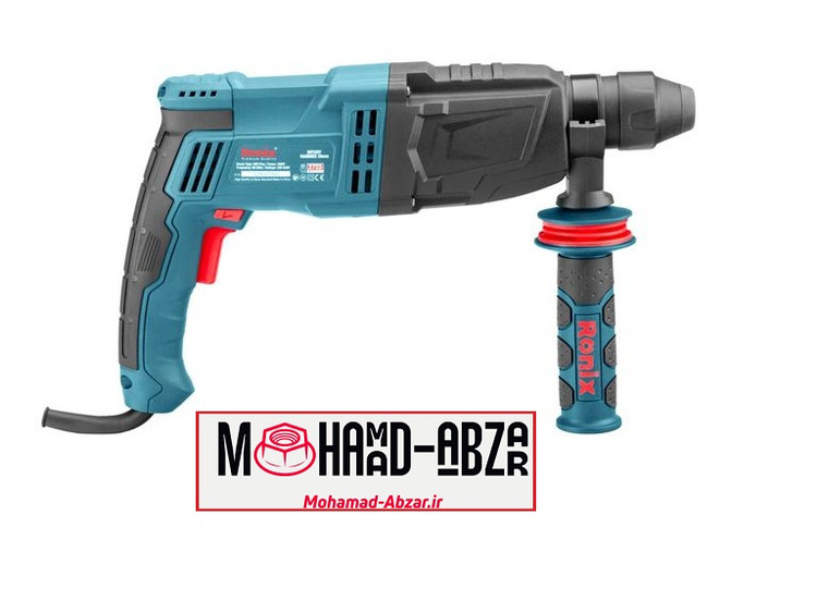 ابعاد دریل بتن کن 26میلیمتری 800وات رونیکس مدل 2723 RONIX