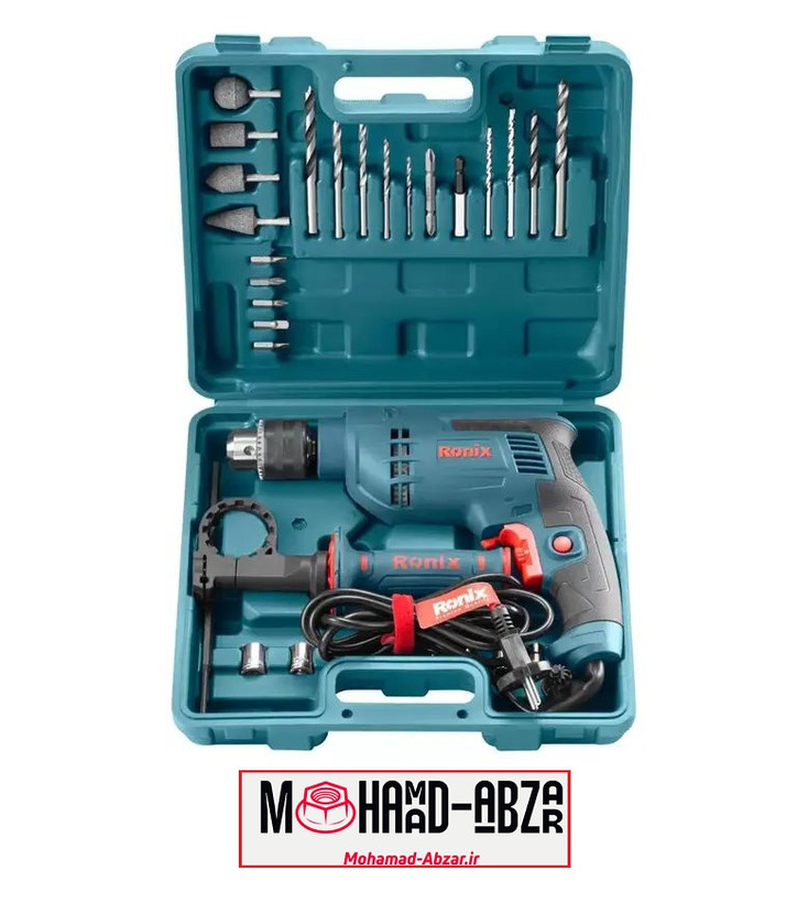 کیت 29 پارچه دریل چکشی رونیکس مدل RONIX RS-0007